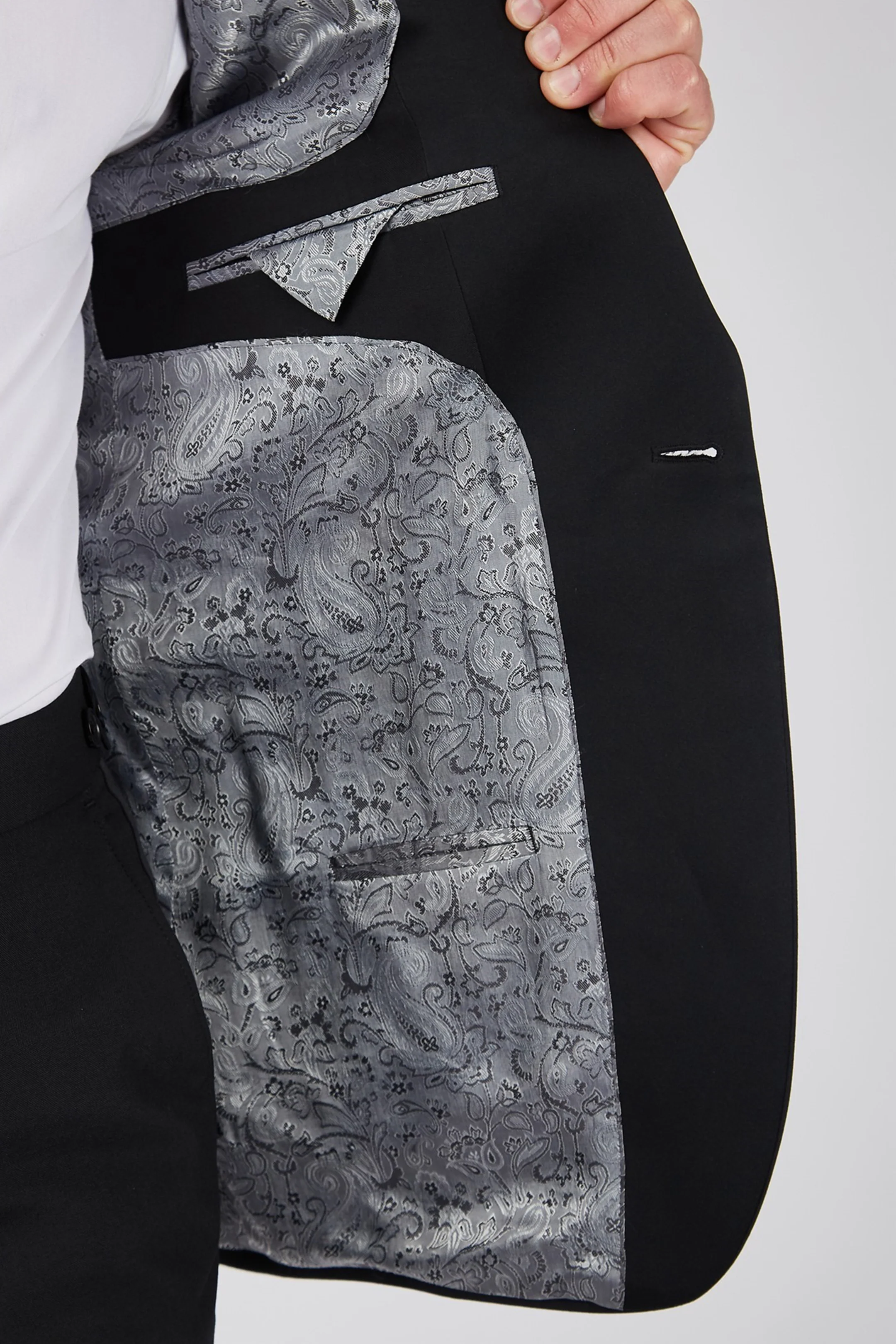Black Slim Fit Dinner Suit - Image 4