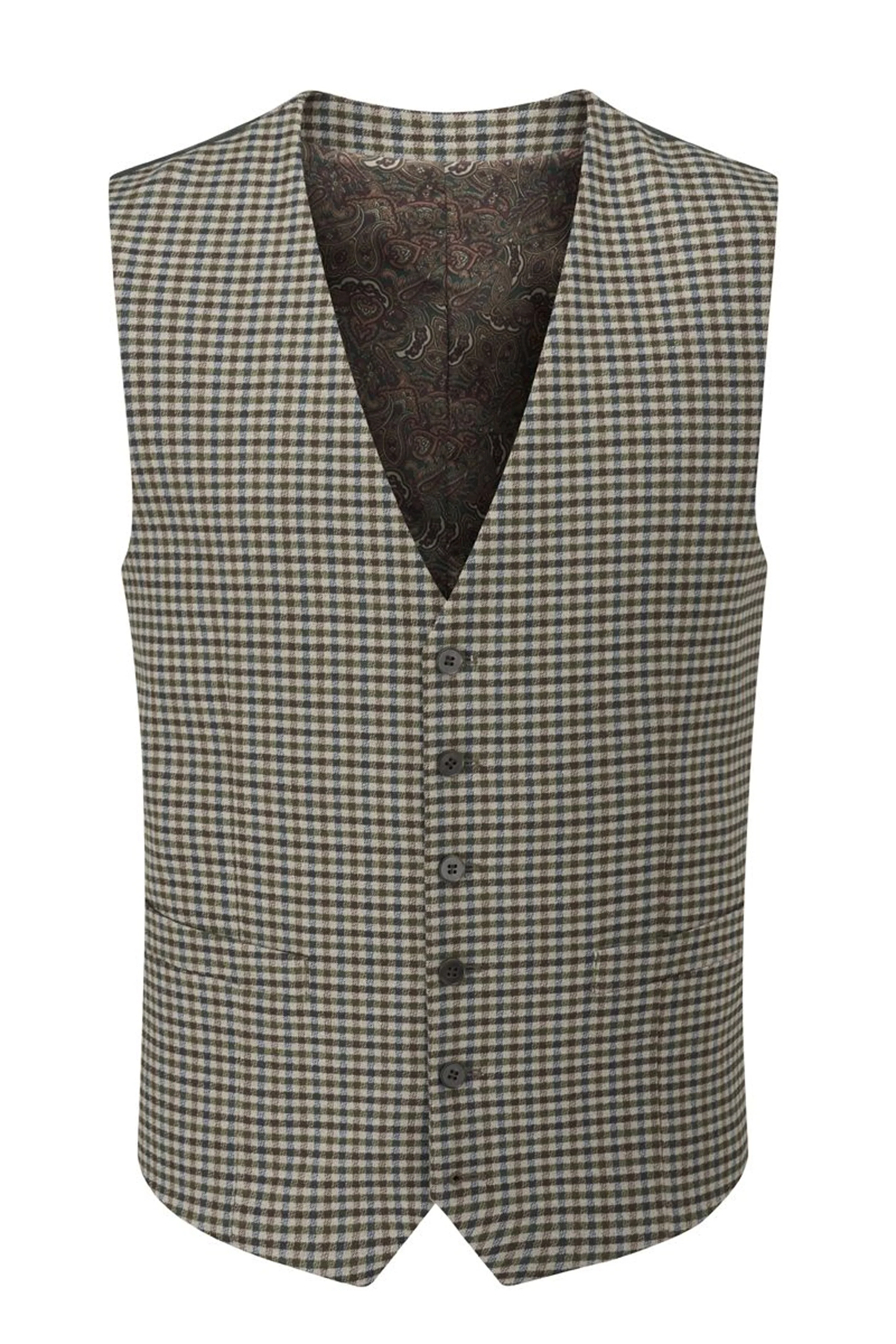 Boston Country Check Waistcoat - Image 3