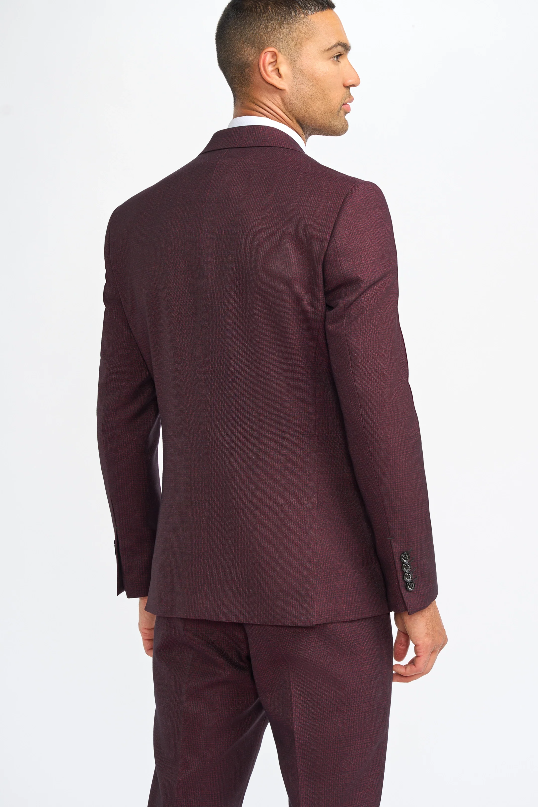 Caridi Wine Three Piece Suit - Image 3