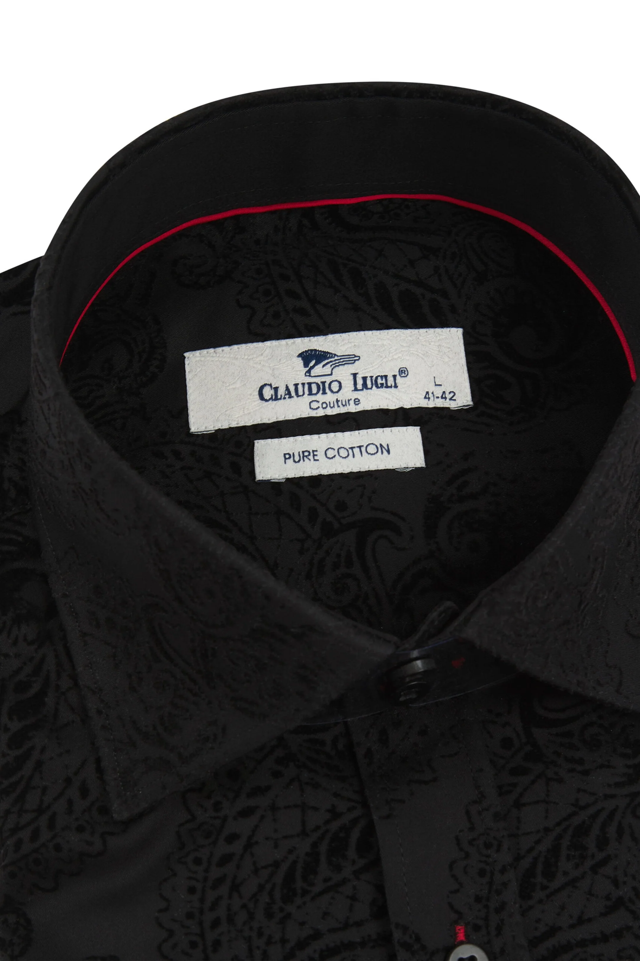 Claudio Lugli Paisley Flocked Shirt - Image 3