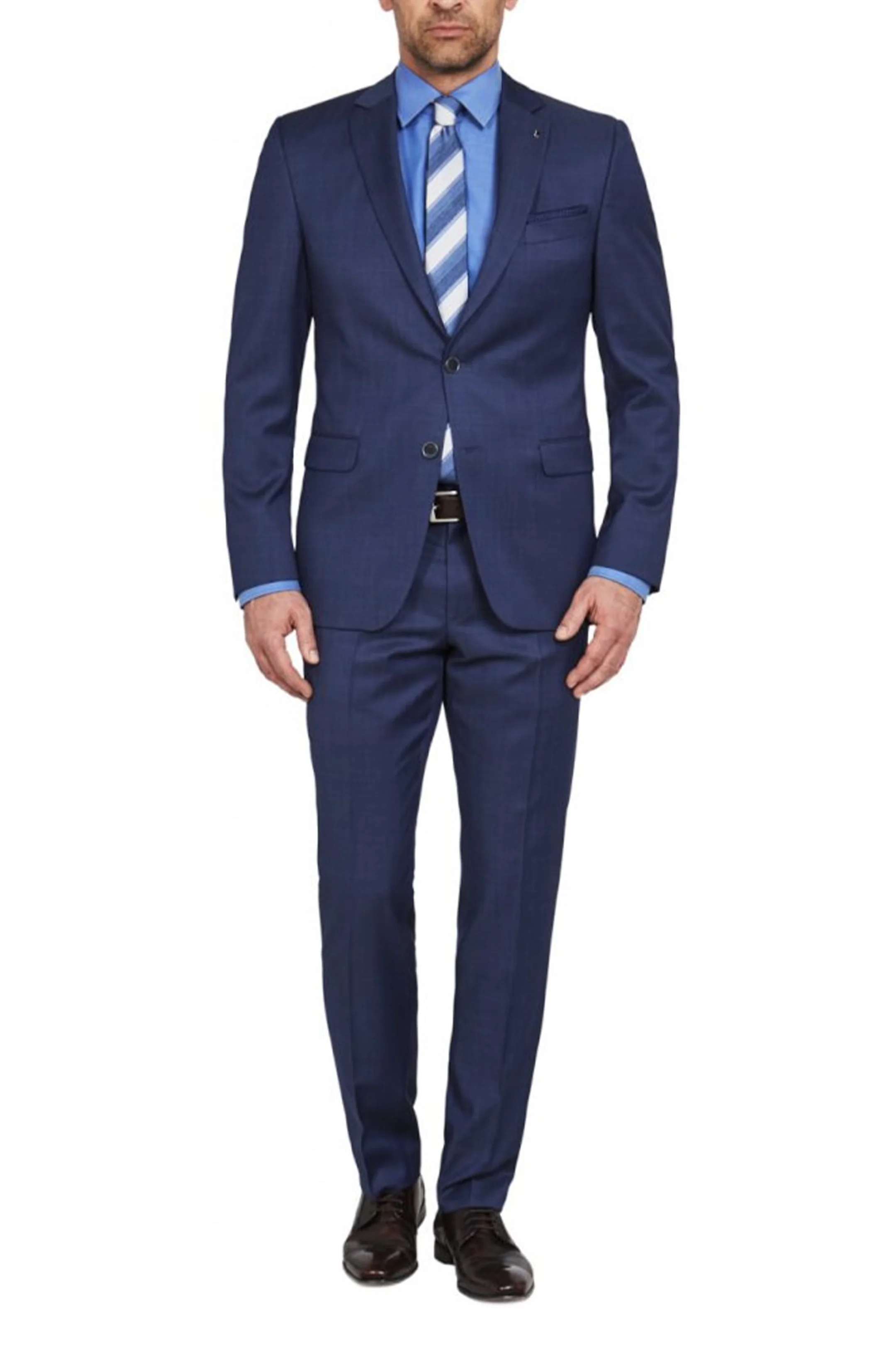 Digel Duncan Modern Fit Pure Virgin Wool Blue Jacket - Image 5