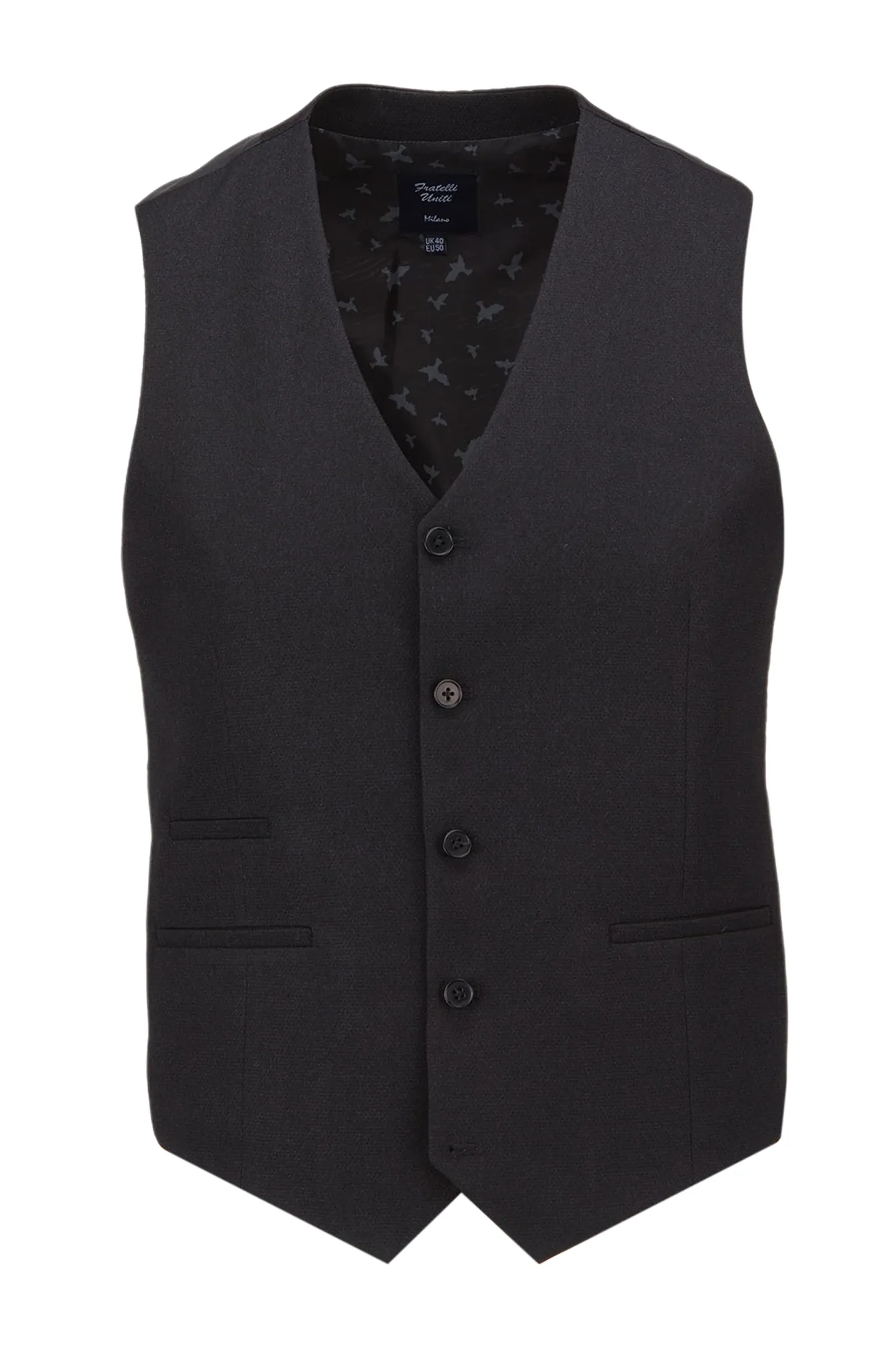 Smart Sharp Black 3 Piece Suit - Image 3