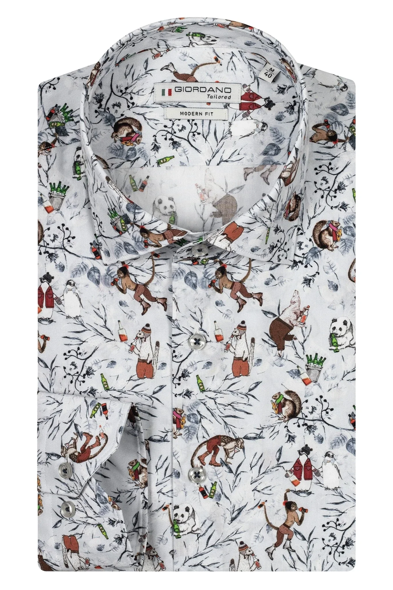 Giordano Winter Scene Print Shirt - Image 4