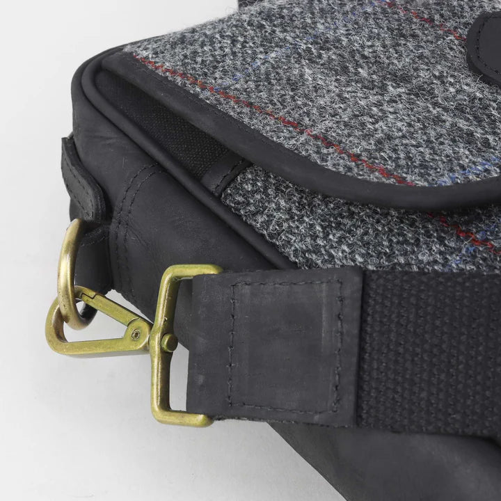 Grey Harris Tweed Briefcase - Image 5
