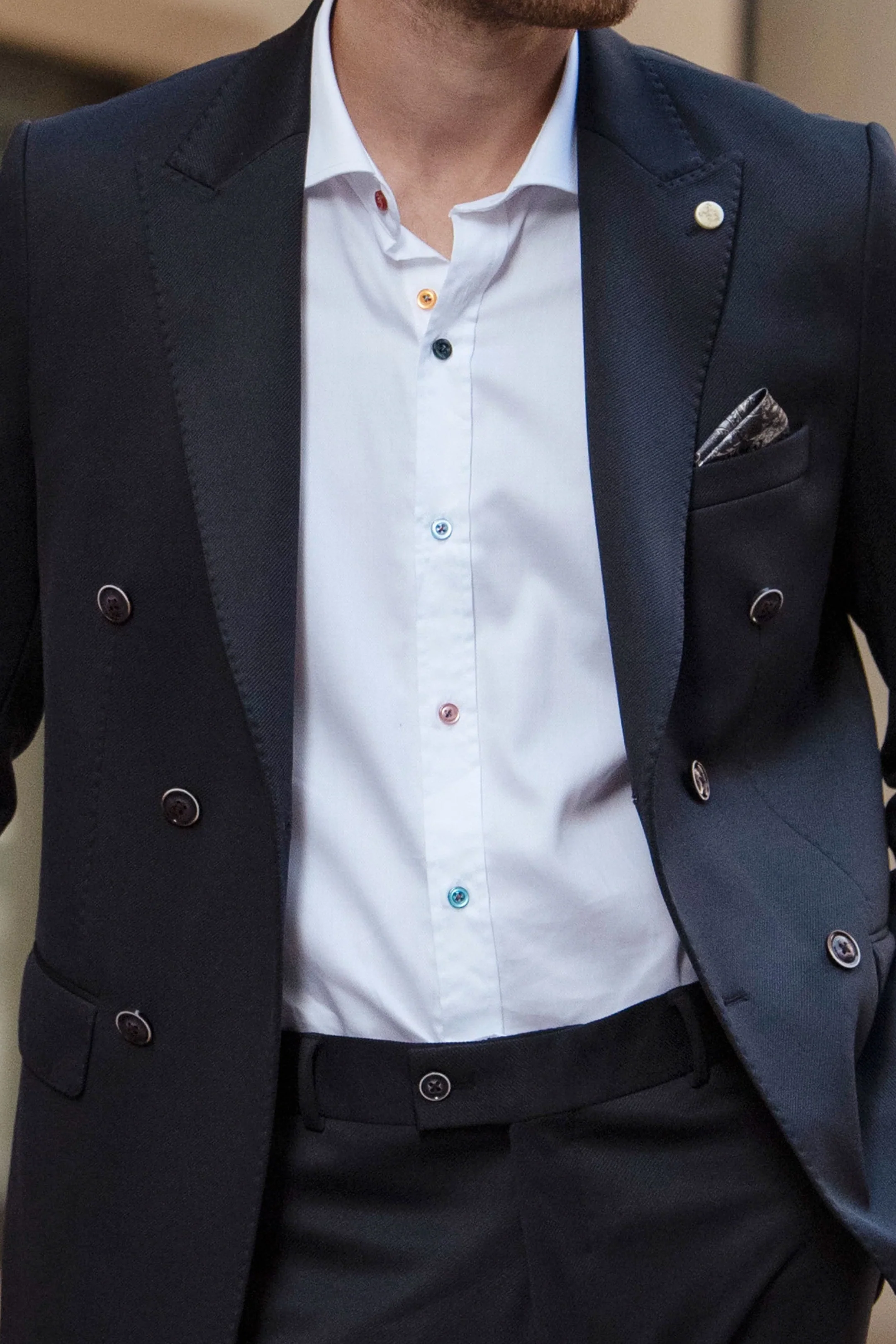 Guide London Navy Double-Breasted 2 Piece Suit - Image 5