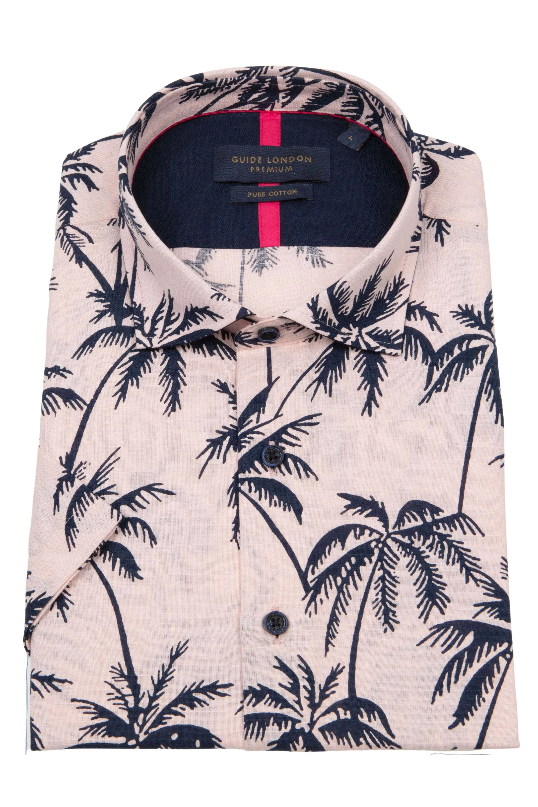 Guide London Tropical Palms Short Sleeve Shirt - Image 3