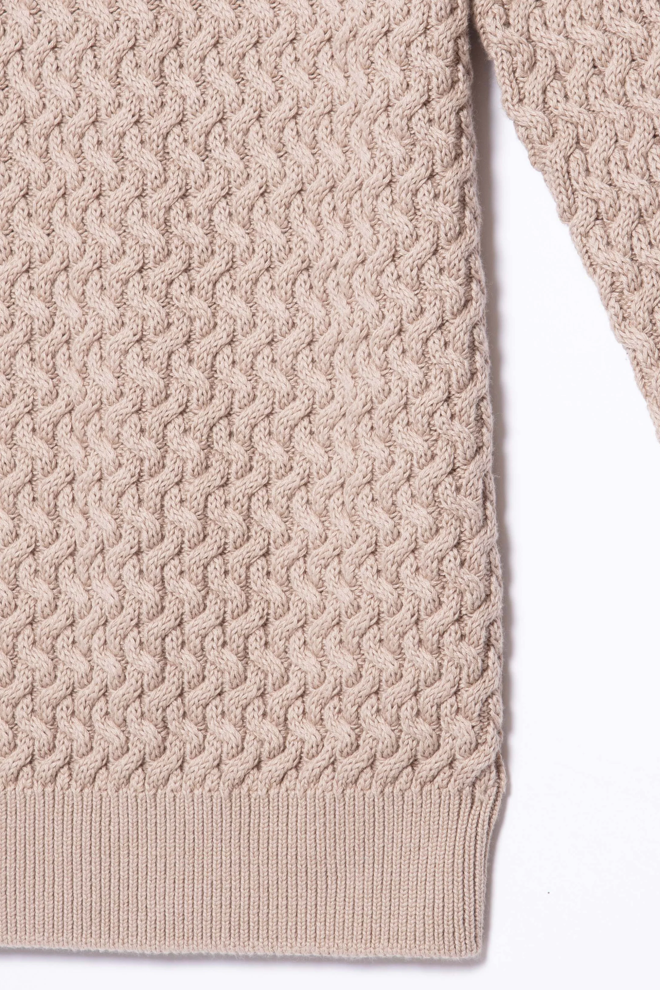 Guide London Stone Basket Weave Crew Neck Top - Image 3