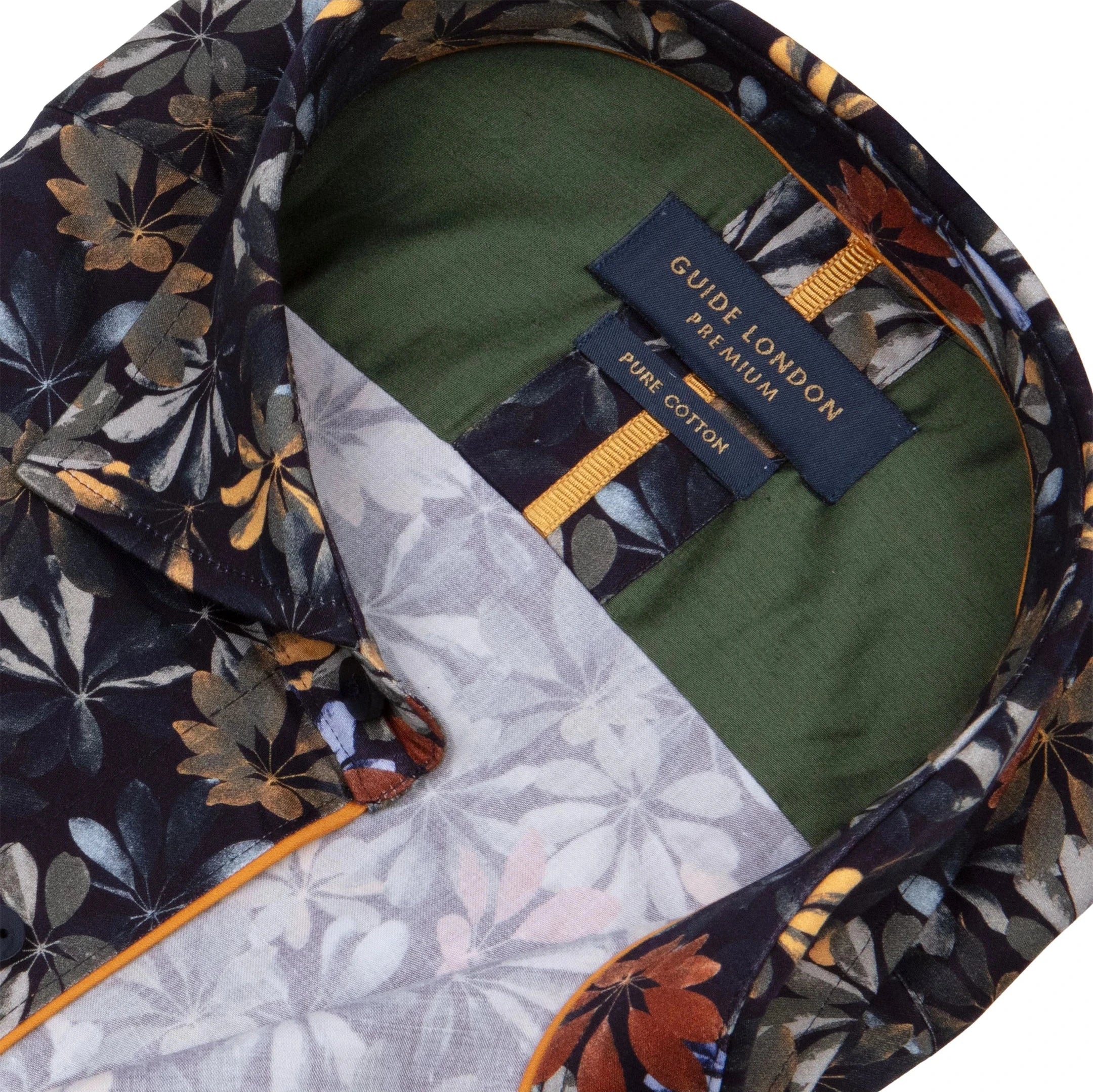 Guide London Leafy Navy Shirt - Image 4