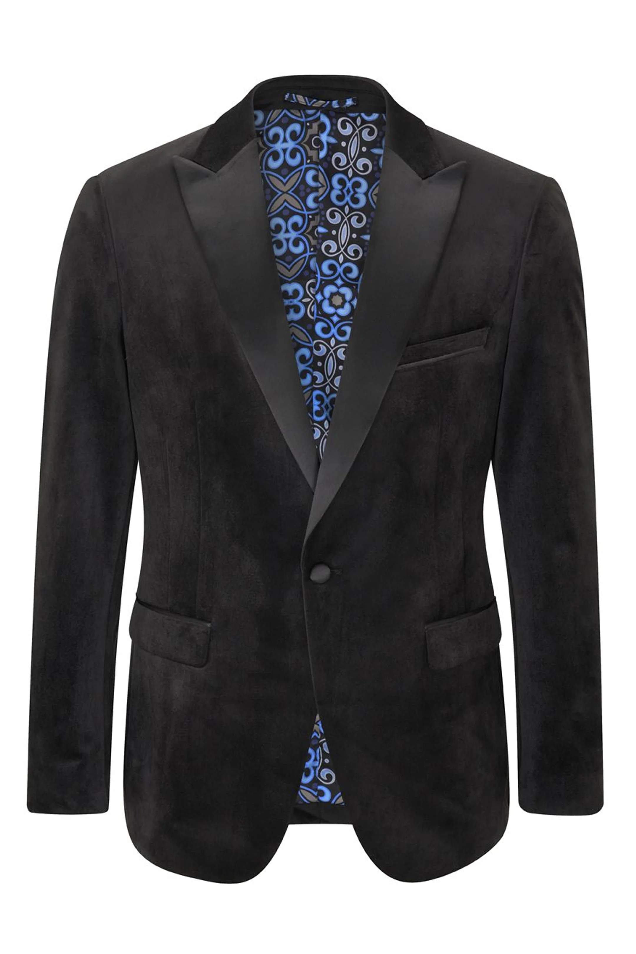 Jive Black Velvet Tailored Jacket - Image 5