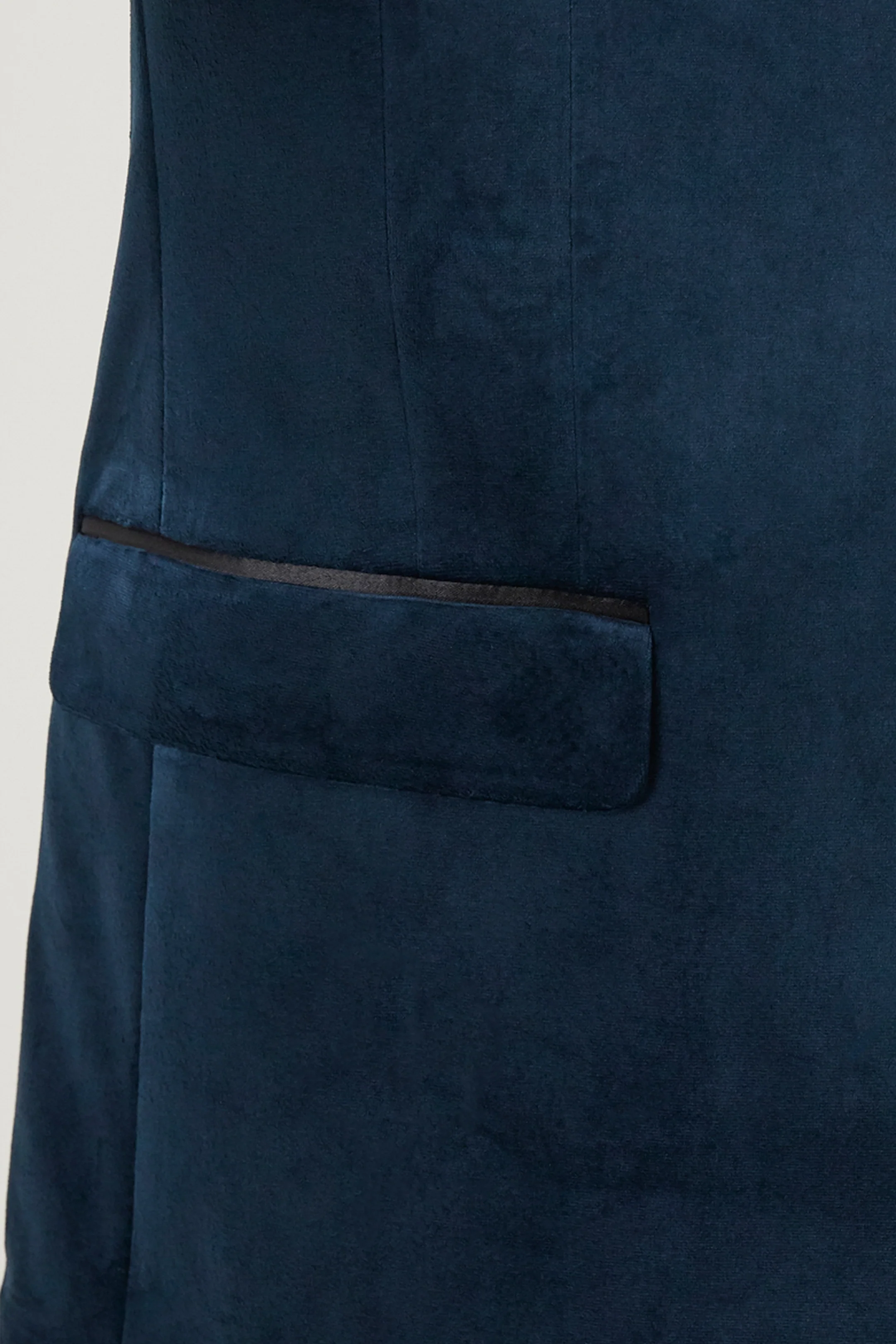 Jive Teal Velvet Tailored Jacket - Image 6