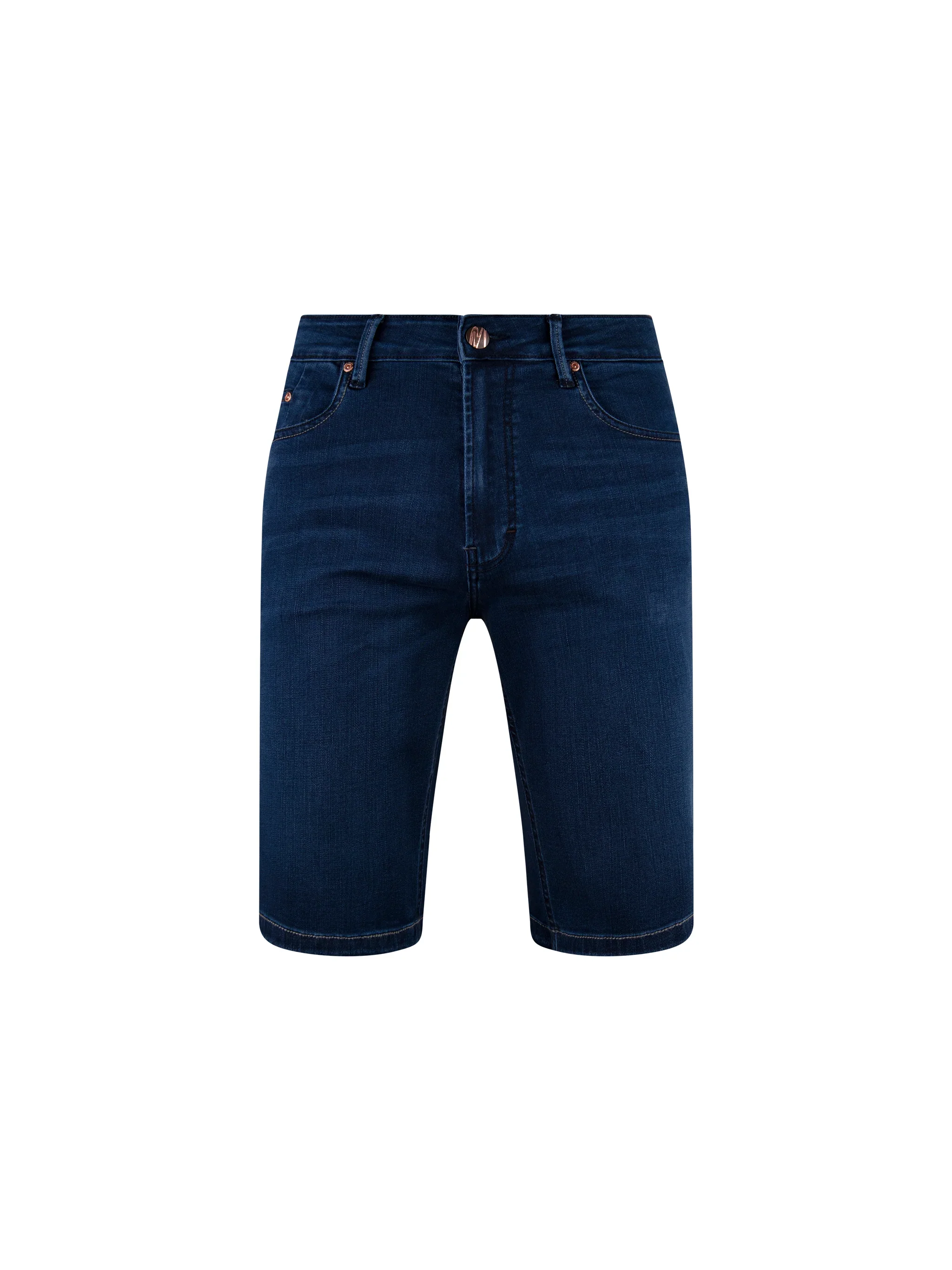 Mish Mash High Stretch Paul Blue Azure Denim Shorts - Image 5