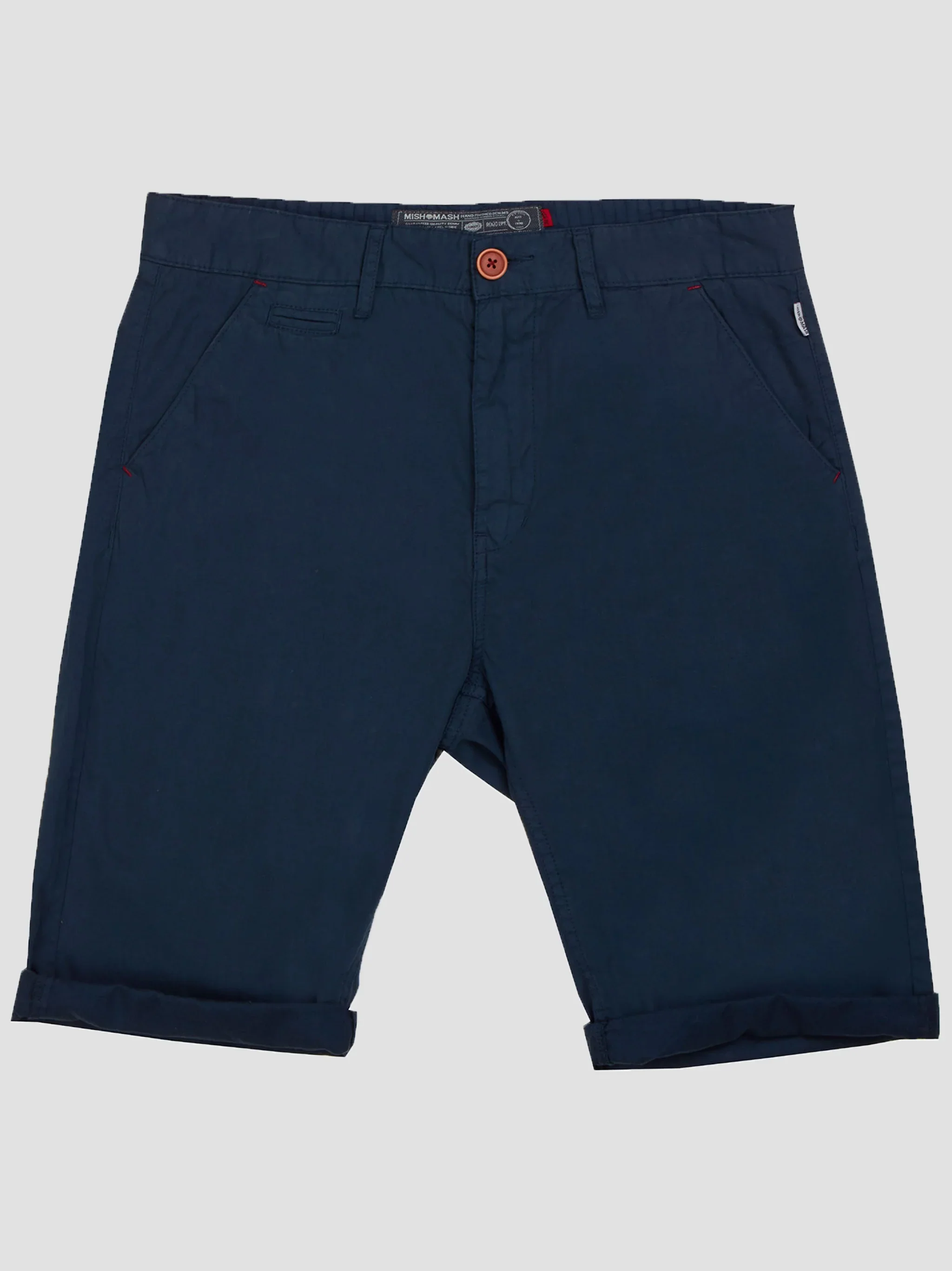 Mish Mash Navy Mid Stretch Weymouth Chino Shorts - Image 5